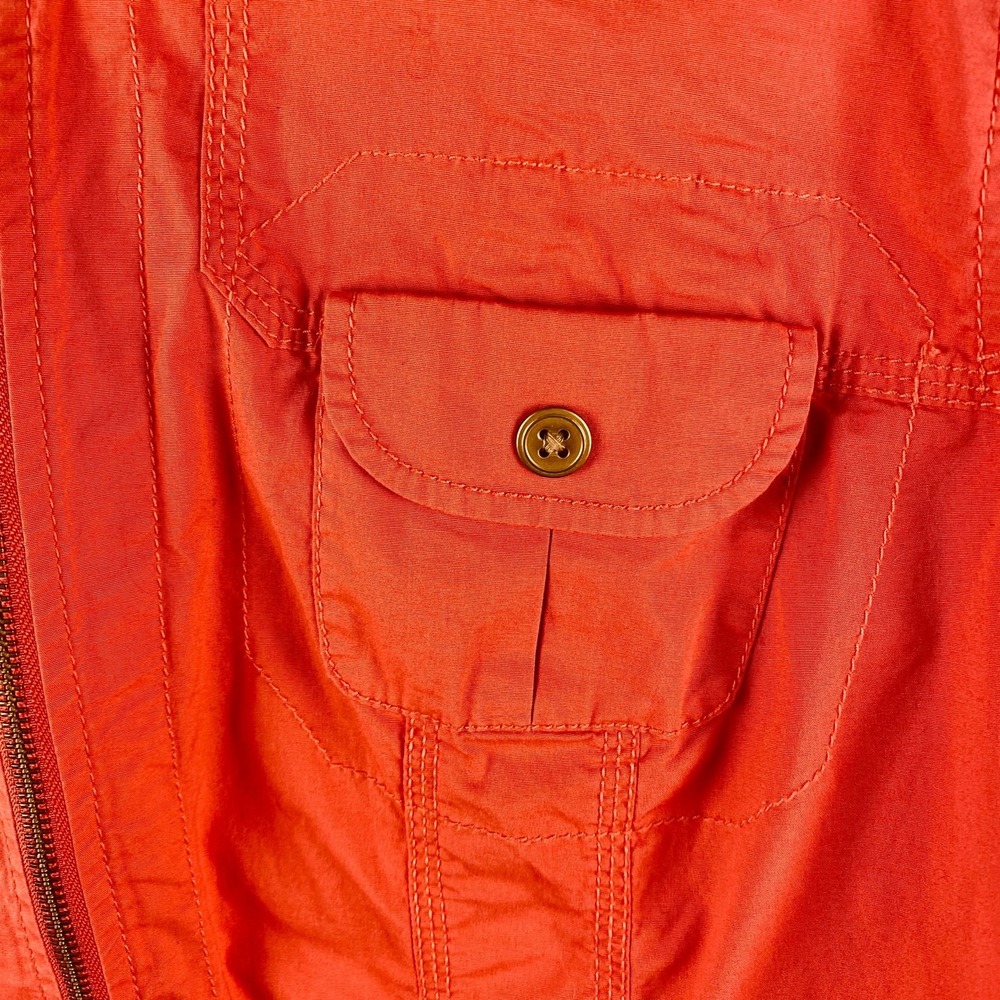 Chicos Pink Zip Up Lightweight Cotton Jacket Size 3/16 - Picture 2 of 7